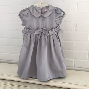 Classic Grey Gymboree Toddler Girls Holiday Christmas Dress Size 18-24 Months